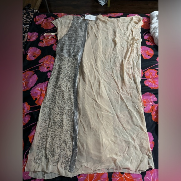 BRAND NEW Zara Limited Edition Contrast Kaftan Style Dress, Size M/L - Picture 12 of 14